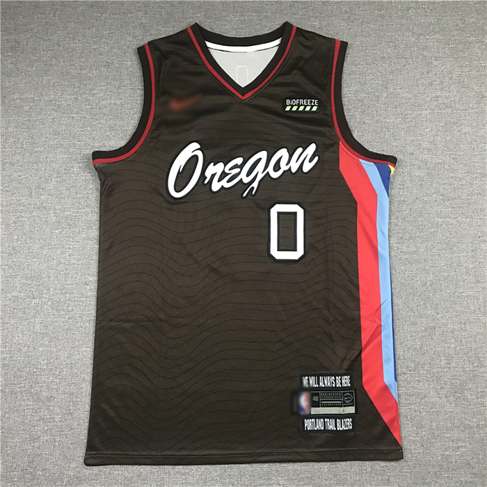 Portland Trail Blazers 0 New Black City Edition NBA Jersey 7068910