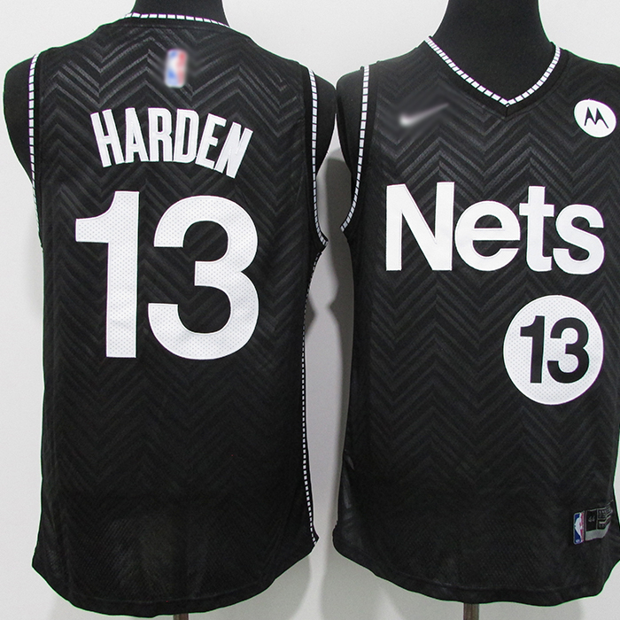 Brooklyn Nets 13 James Harden Bonus Edition Black NBA Jersey 7977300