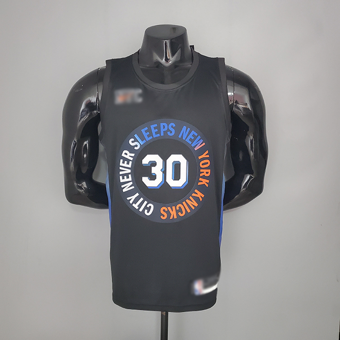 2021 RANDLE 30 Knicks City Edition Black NBA Jersey 4163536