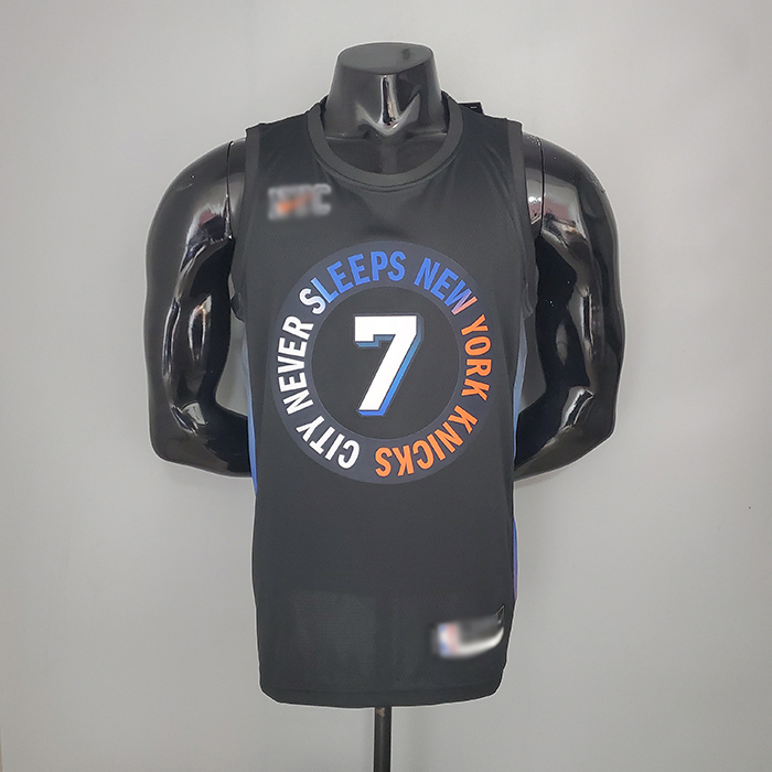 2021 ANTHONY 7 Knicks City Edition Black NBA Jersey 7184359