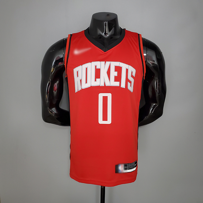 2021 WESTBROOK 0 Houston Rockets Red NBA Jersey 3802691