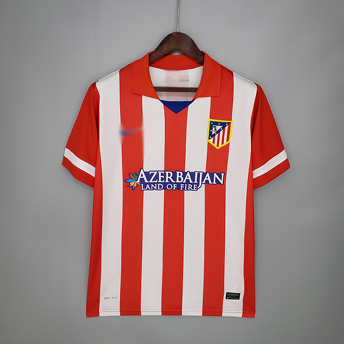 Retro Atletico Madrid 13 14 home Jersey version short sleeve 5911087