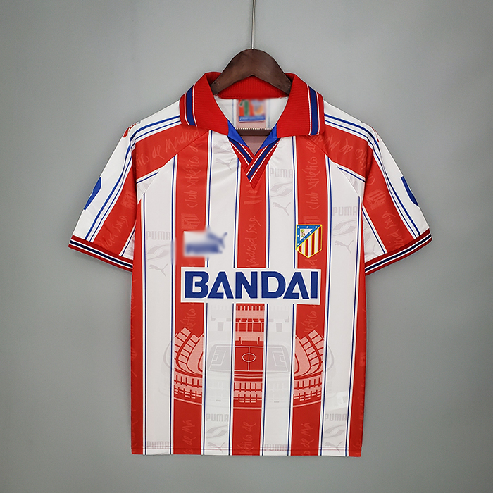 Retro Atletico Madrid 96 97 home Jersey version short sleeve 1373035