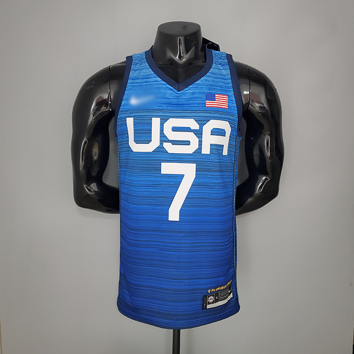 2021 Olympic Games DURANT 7 USA Team USA Blue NBA Jersey 1422910