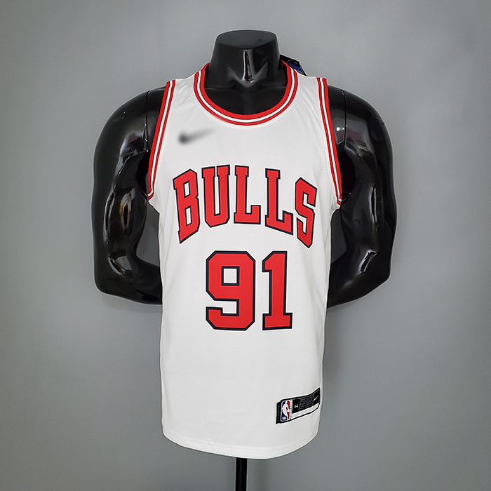 ROOMAN 91 Chicago Bulls white NBA jersey 4860148