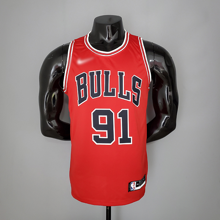ROOMAN 91 Chicago Bulls Red NBA jersey 1379400