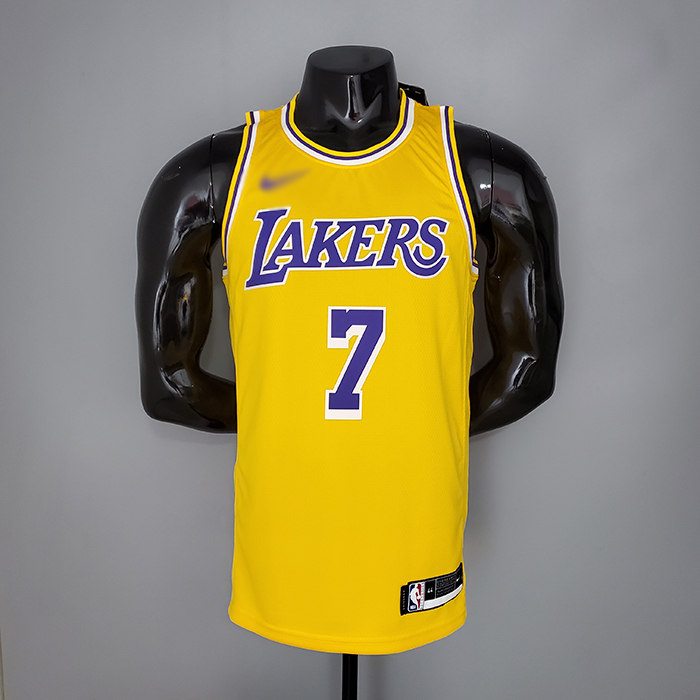 ANTHONY 7 Lakers Round neck yellow NBA jersey 6615691