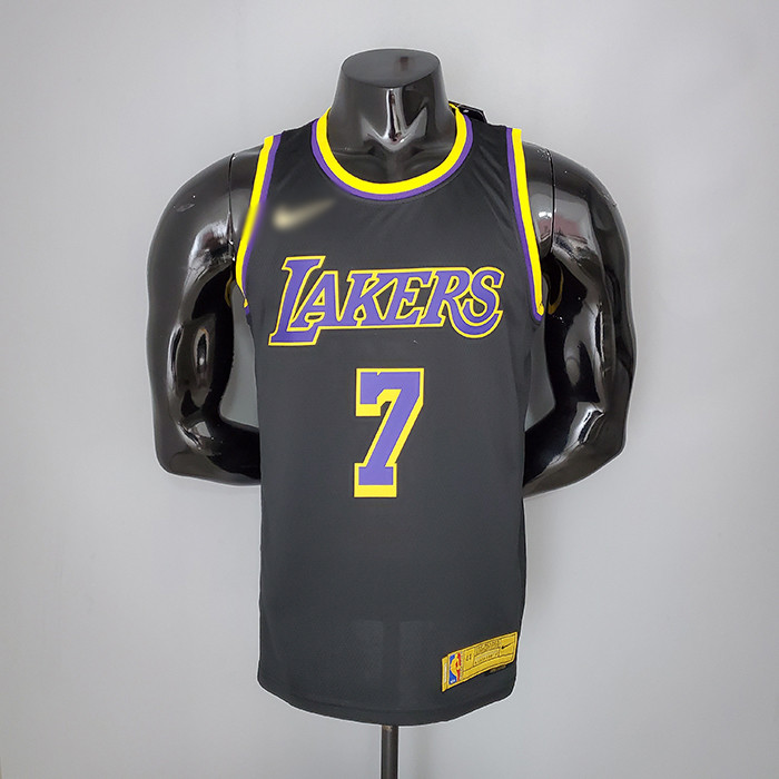 2021 ANTHONY 7 Lakers Bonus Edition Black NBA Jersey 4931683