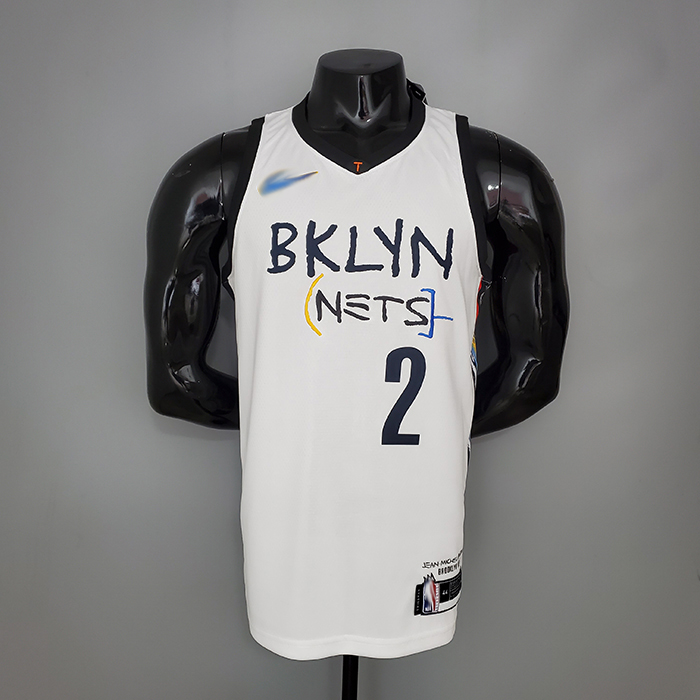 GRIFFIIN#2 Brooklyn Nets graffiti white NBA jersey-1343272