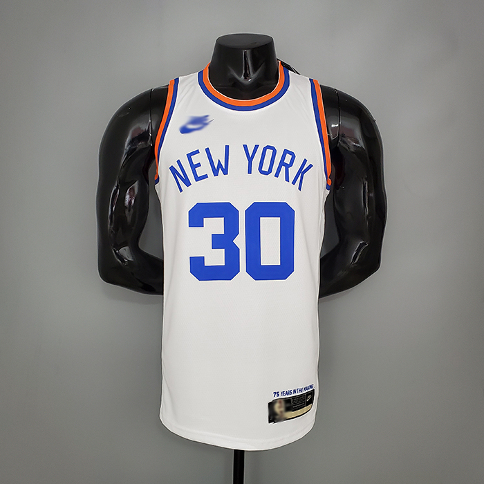RANDLE#30 75th Anniversary Knicks White NBA Jersey-2469864