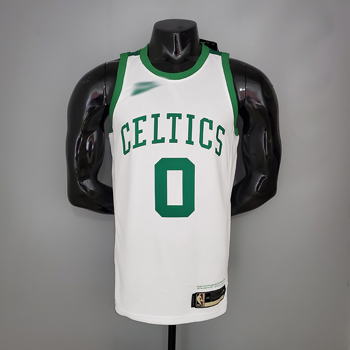 TATUM#0 75th Anniversary Celtics White NBA Jersey-5826718