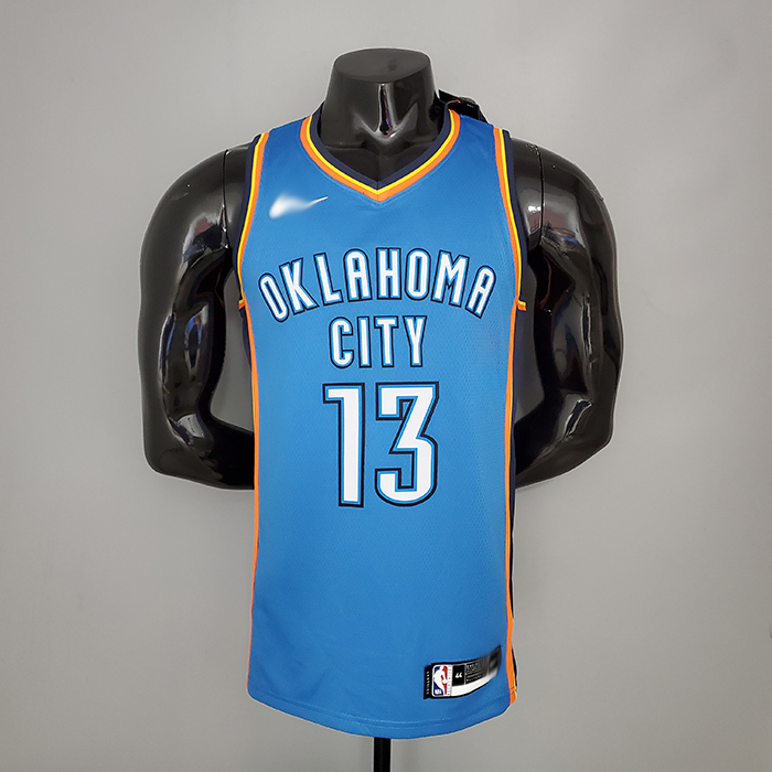 GEORGE#13 Thunder blue NBA Jersey-9369156