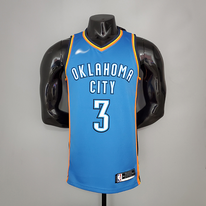 PAUL#3 Thunder blue NBA Jersey-1408199