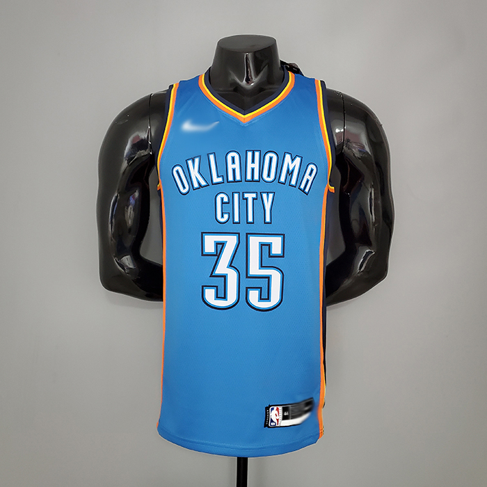 DURANT#35 Thunder blue NBA Jersey-9659803