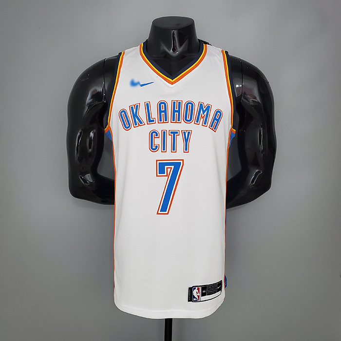ANTHONY#7 Thunder White NBA Jersey-6406971