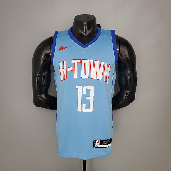 HARDEN#13 2021 Rockets City Edition Blue NBA Jersey-9980238