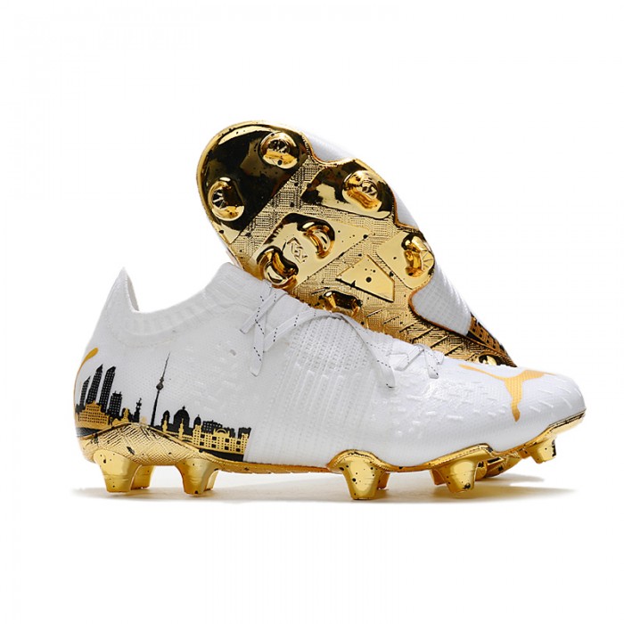Future Z 1.1 FG Soccer Shoes White Gold-2781006