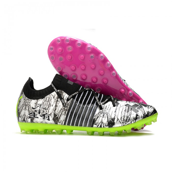 EQUALIZER Future Z 1.1 MG Soccer Shoes Black White-8257642