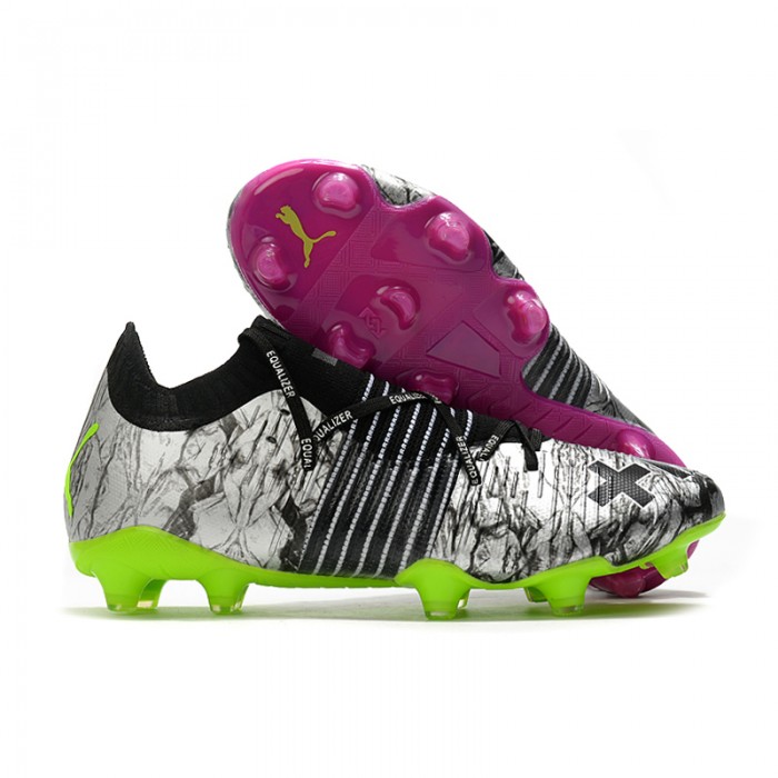 EQUALIZER Future Z 1.1 FG Soccer Shoes Black White-7162995