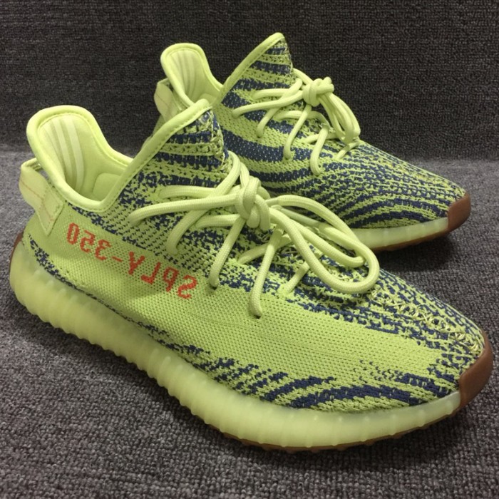 Kanye West Boost Yeezy SPLV 350 V2 Running Shoes-Green/Blue_79100