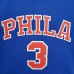 Mitchellness 76ers Blue No. 3 Iverson Retro Mesh Short Sleeve-2772201