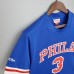 Mitchellness 76ers Blue No. 3 Iverson Retro Mesh Short Sleeve-2772201
