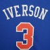 Mitchellness 76ers Blue No. 3 Iverson Retro Mesh Short Sleeve-2772201