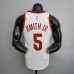 Cleveland Cavaliers Smith JR.#5 White NBA Jersey-3586882