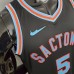 2021 Sacramento Kings Fox#5 City Edition Black NBA Jersey-4880274