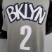 Nets Griffin #2 Flying Man Grey NBA Jersey-2750843
