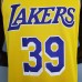 Los Angeles Lakers Howard#39 Crew Neck Yellow NBA Jersey-6838904