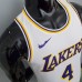 Los Angeles Lakers Rondo#4 Crew Neck White NBA Jersey-2620733
