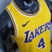 Los Angeles Lakers Rondo#4 Crew Neck Yellow NBA Jersey-6935404