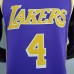 Los Angeles Lakers Rondo#4 Crew Neck Purple (Flyers) NBA Jersey-9685910