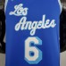 Los Angeles Lakers 2021 James#6 Retro Blue NBA Jersey-7633935