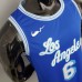 Los Angeles Lakers 2021 James#6 Retro Blue NBA Jersey-7633935