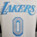 Los Angeles Lakers 2021 Westbrook#0 Lakers Retro White NBA Jersey-6850420
