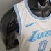 Los Angeles Lakers 2021 Westbrook#0 Lakers Retro White NBA Jersey-6850420