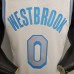 Los Angeles Lakers 2021 Westbrook#0 Lakers Retro White NBA Jersey-6850420