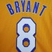 Mitchellness Los Angeles Lakers Yellow No. 8 BRYANT Retro Mesh Short Sleeve-2558205