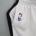 Brooklyn Nets White Shorts NBA Shorts-9818326