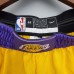 Los Angeles Lakers Yellow Shorts NBA Shorts-2106374