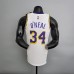 75th Anniversary Lakers White NBA Jersey #34 White NBA Jersey-6838584