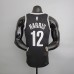75th Anniversary Brooklyn Nets Black NBA Jersey #12 White NBA Jersey-779546