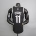 75th Anniversary Brooklyn Nets Black NBA Jersey #11 White NBA Jersey-8653687