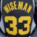 2022 75th Anniversary Wiseman#33 Warriors City Edition Black NBA Jersey-3713103