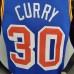 75th Anniversary Curry #30 Warriors Retro Blue NBA Jersey-1270672