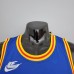 75th Anniversary Curry #22 Warriors Retro Blue NBA Jersey-1425179