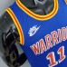 75th Anniversary Curry #11 Warriors Retro Blue NBA Jersey-2254239