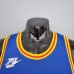 75th Anniversary Curry #9 Warriors Retro Blue NBA Jersey-9450446